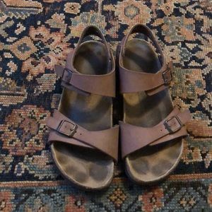 Brown birki’s by Birkenstock